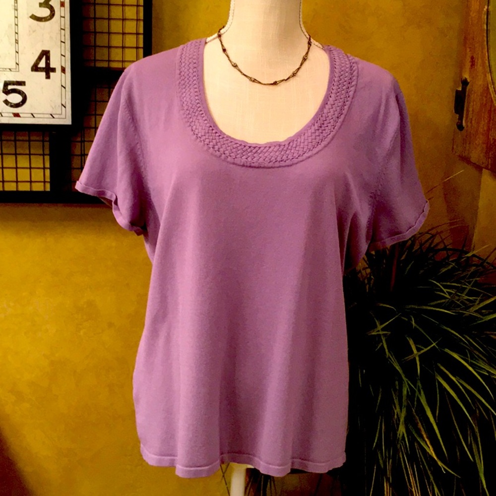 Jones Wear Woman Lilac Blouse in 2XL